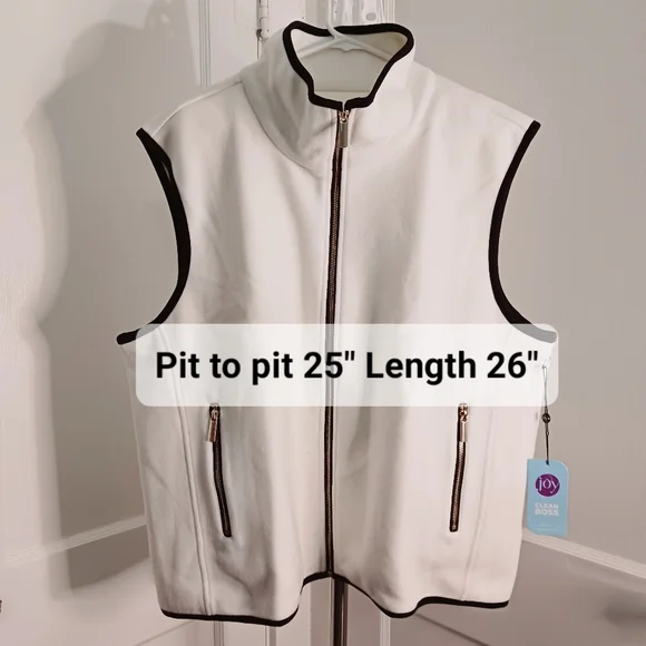 Joy Clean Boss Lightweight Vest SZ 1X NWT - Picture 6 of 8